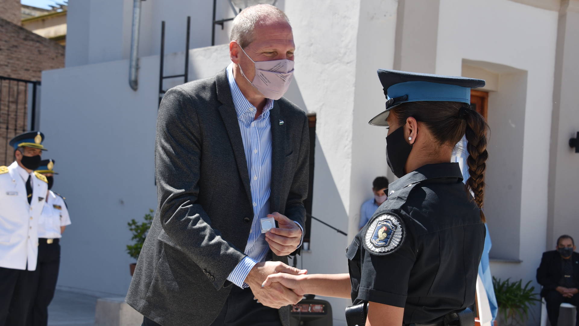 Palmieri participó del acto por los 200 años de la Policía Federal
